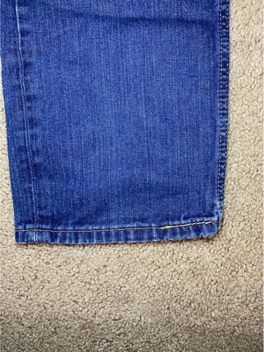 Levi's 514 Jeans Mens 34x32 Blue Denim Cotton Mid Rise Medium Wash Straight Leg